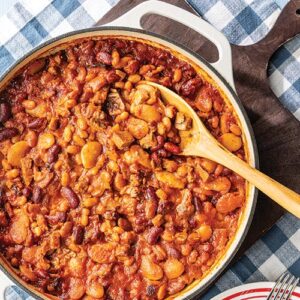 Ranch beans with brisket