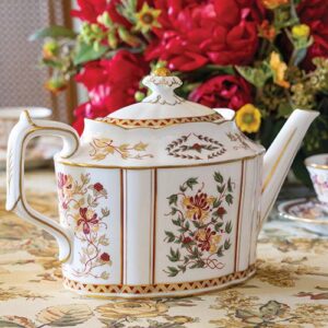 Elegant harvest tea cannister
