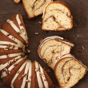 Fall Baking Sliced Bundt Cake