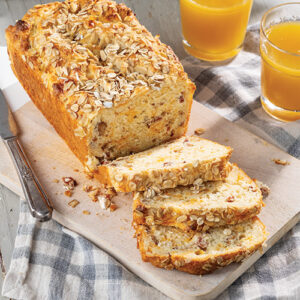 Fall breakfast bread - cheese oat bread