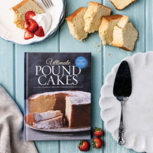 Ultimate Pound Cakes cover with strawberries and pound cake