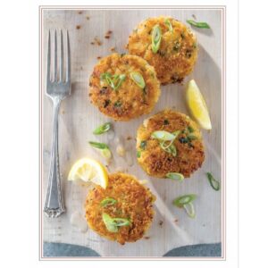 Growing Up Cajun Expanded 2025 featuring crab cakes