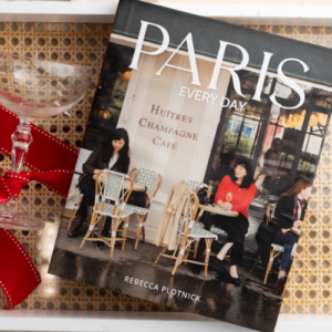 Styled image of Paris Every Day cover on a tray