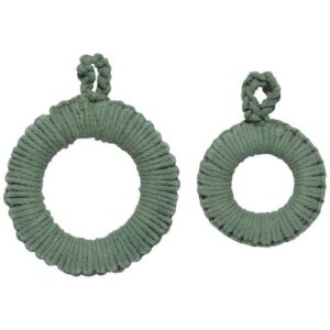 Green Crocheted Circular Trivet