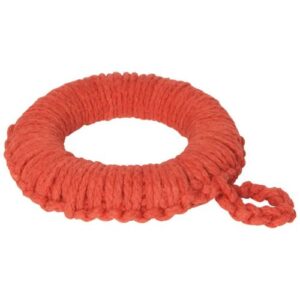Red Crocheted Circular Trivet
