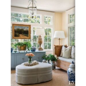 Cottage Journal Summer 2025 Issue featuring cottage living room