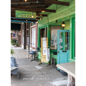 Louisiana Cookin May_June 2025 featuring French restaurant exterior