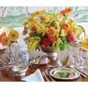 Southern Home May_June 2025 bouquet of flowers on tablescape