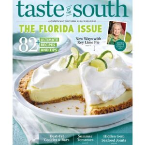 Taste of the South May June 2025 cover featuring key lime pie