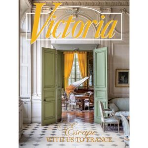 Victoria May/June 2025 cover featuring green doors and checkboard floor of grand hall