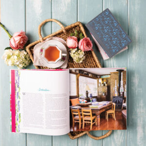 Southern Mirror dedication with flowers and tea