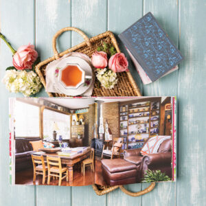 Southern Mirror Art Page with Flowers and Tea