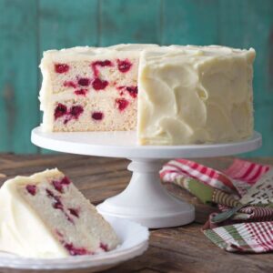 Layer Cake Magazine contents featuring Vanilla and cherry cake