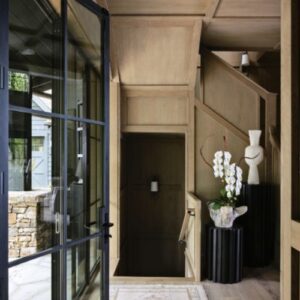 Southern Home July_August 2025 featuring modern brown and black industrial style entryway