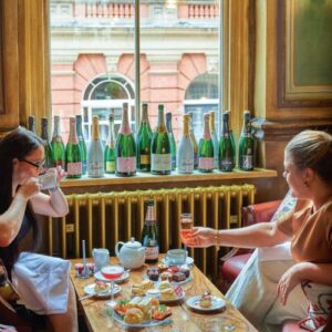TeaTime Magazine Two women drinking tea in a tea room