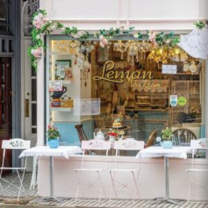 TeaTime Magazine Tea Room Window Storefront