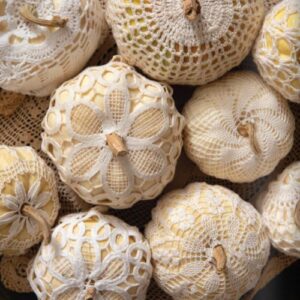 Victoria Autumn Bliss lace pumpkin assortment