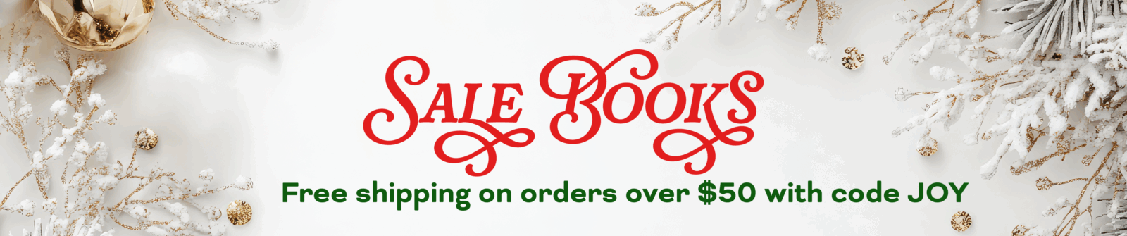 Sale Books - Free shipping on orders over $50 with code JOY