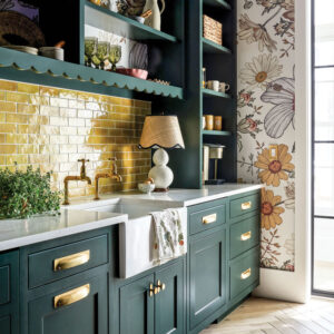 Amidst rolling hills, this colorful custom home exudes designer Kate Abt’s British flair and the family’s panache for fun.