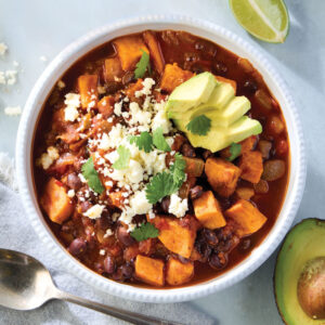 Spicy Sweet Potato and Black Bean Chili