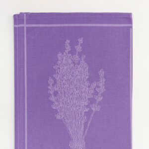Purple lavender tea towel