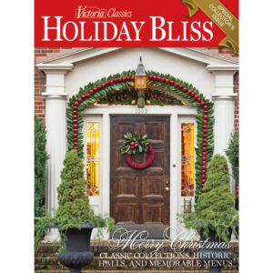 Front door holiday scape
