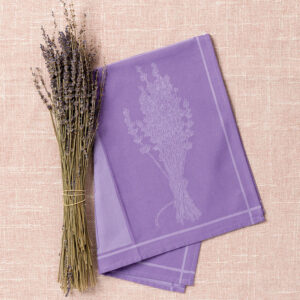 Purple lavender tea towel