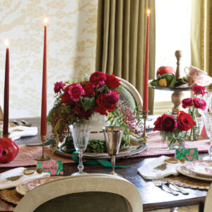 Christmas table setting