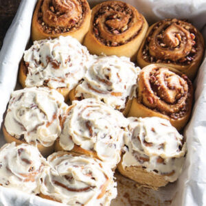 Cane sugar cinnamon rolls
