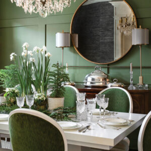 Green dining room