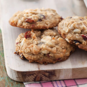 Cookies on a cutting board