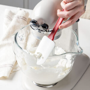 Spatula on mixing bowl