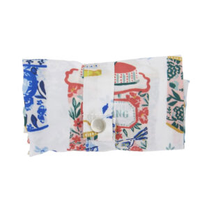 Tea tin tote bag folded