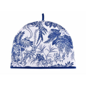 Blue and white tea cosy