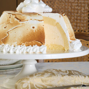 Cake on cake stand
