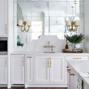 White cabinets and sink
