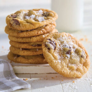Cookies stacked on top of each other
