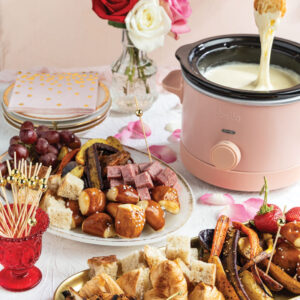 Galentine's food setting