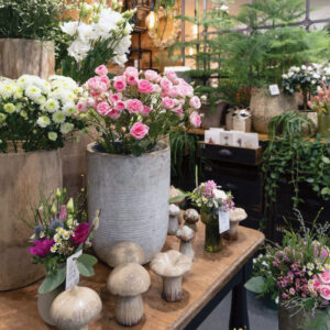 Florals with pink and white flowers