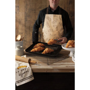Kitchen apron with croissants