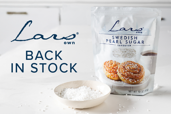 Lars Pearl Sugar Back in Stock Banner