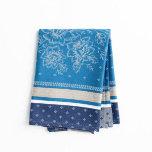 Blue rose tea towel