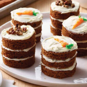 Carrot cake petite fours