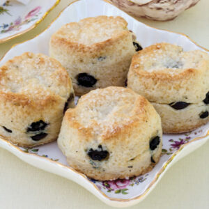 4 scones on plate
