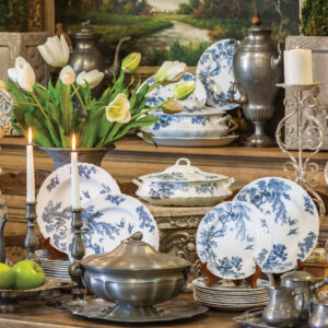 Blue and white china