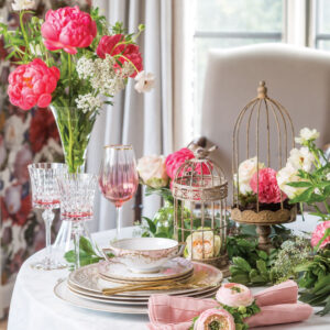 Spring tablescape