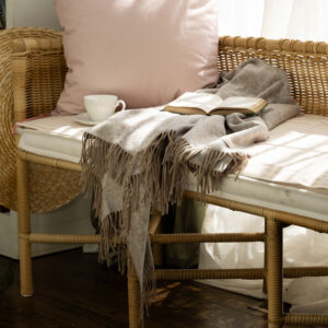 Busatti Wool Throw Styled