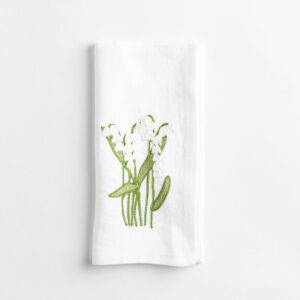 Lily of the Valley Embroidered Napkin