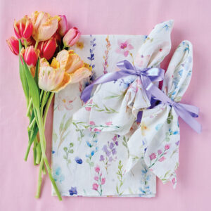 Pastel Blooms Tea Towel & Napkin Set
