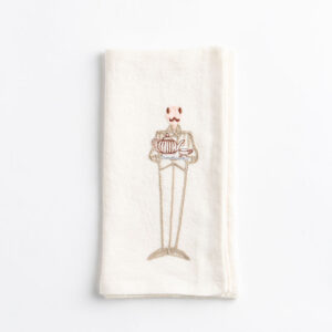 Tea Butler Embroidered Napkin